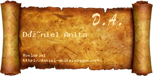 Dániel Anita névjegykártya